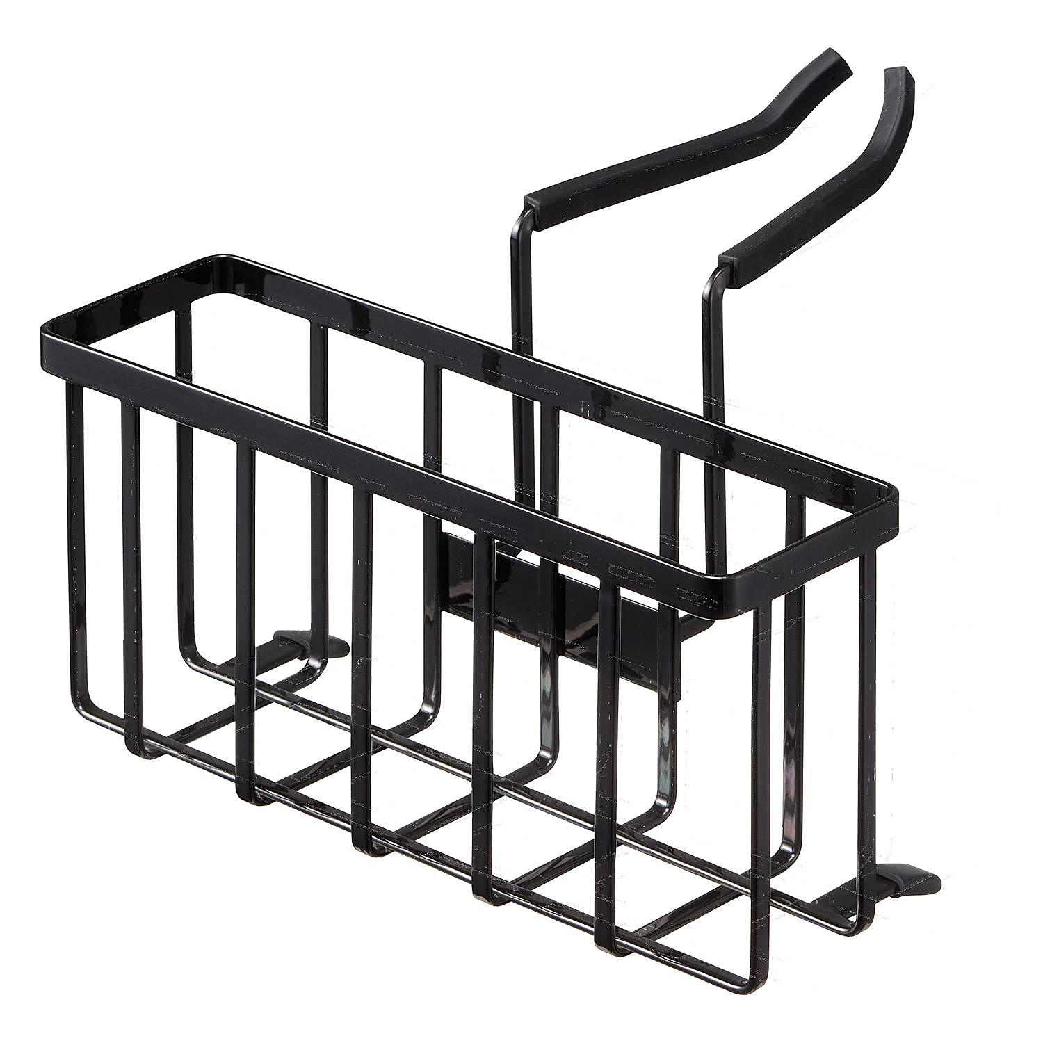Sink Organizer Tower Steel Plastic Black 0