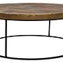 Runder Couchtisch Teakholz ø80cm 2