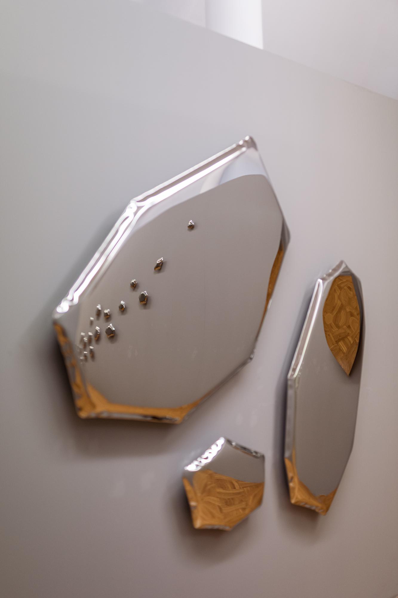 Table Mirror C3 Stainless Steel Inox Polished Silver 2