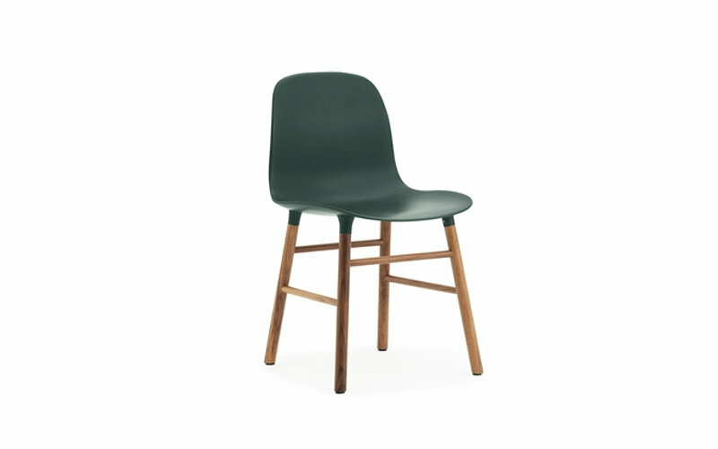 Form Stuhl Holz Kunststoff Grün 0