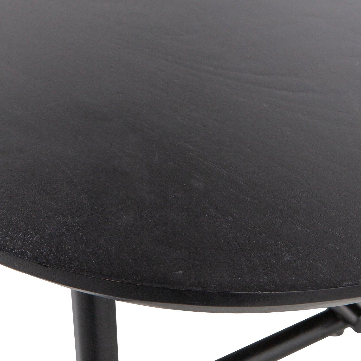 Elegance Couchtisch Mangoholz Metall Schwarz 6
