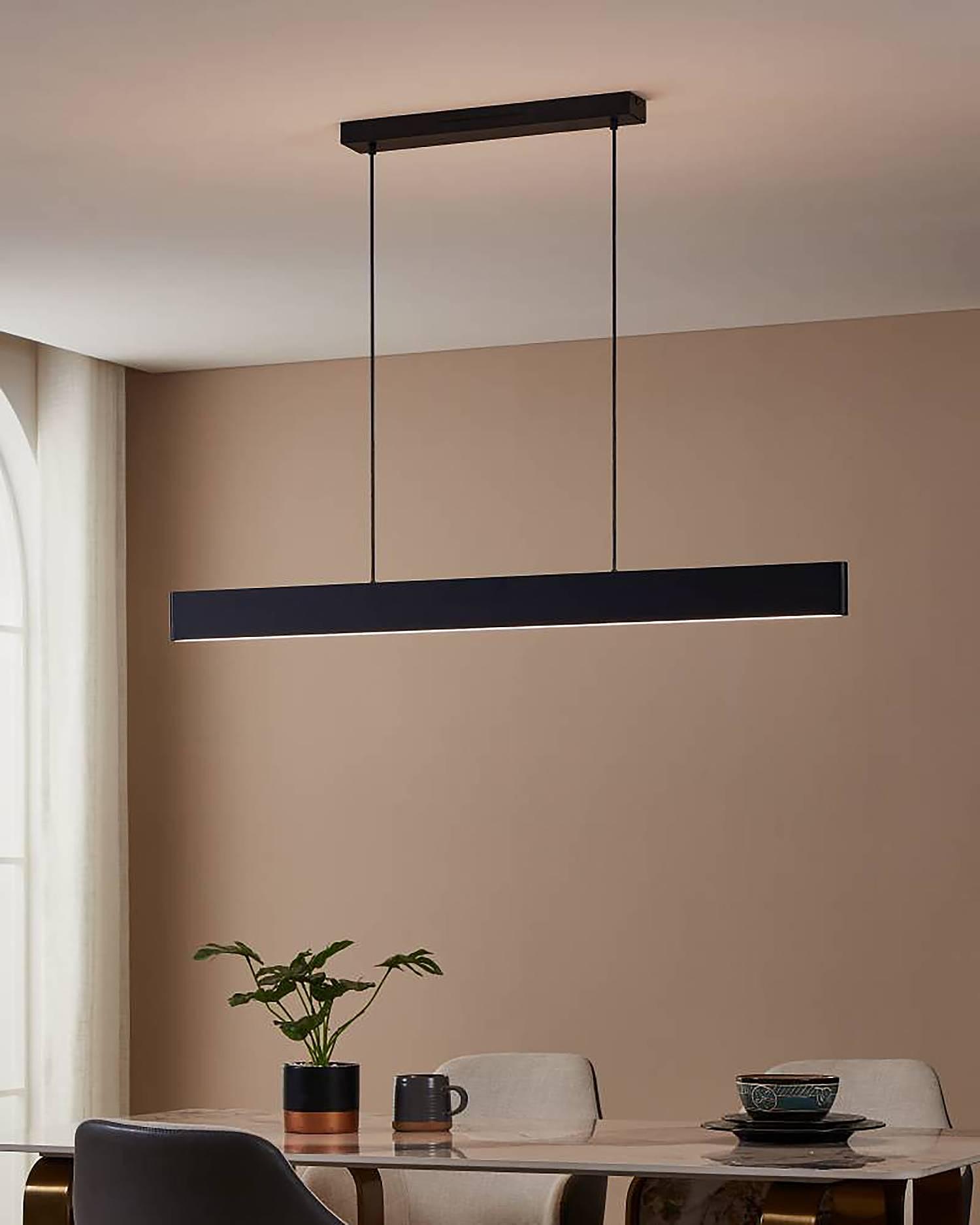 LED-Pendelleuchte Andreas-Z Polycarbonat Stahl Schwarz 4