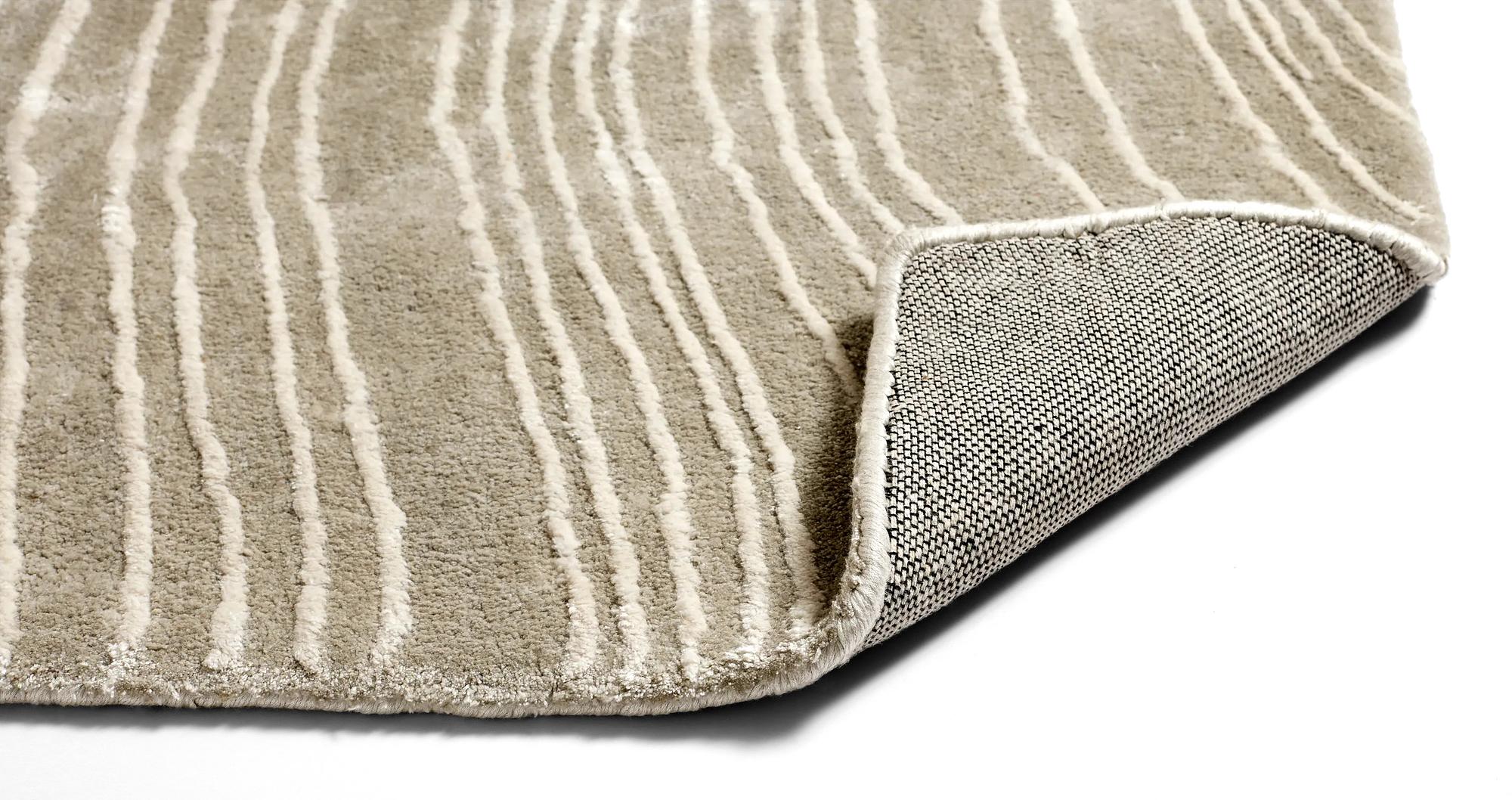 Tide Teppich Baumwolle Grau Weiß 1