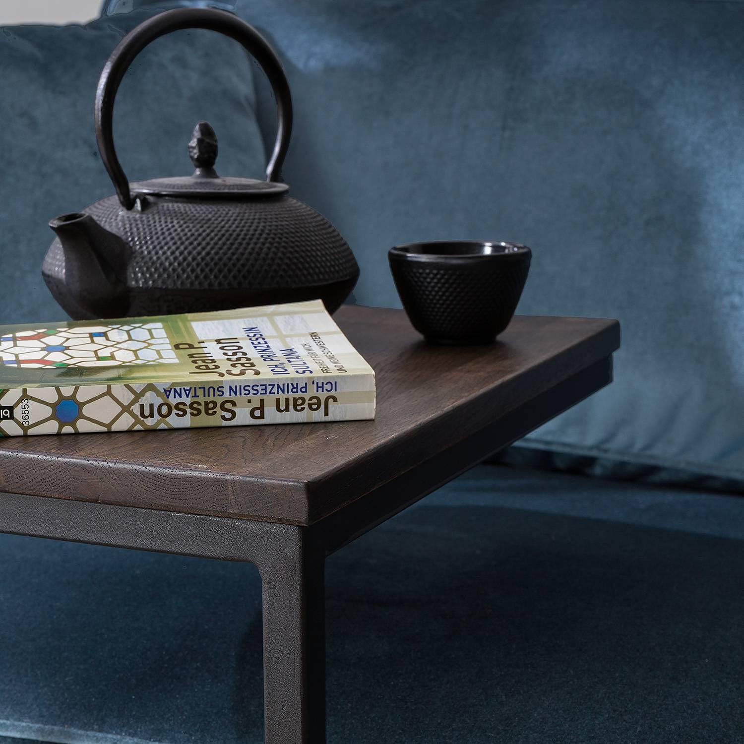 MONTVERDE Beistelltisch Eiche Eisen 3