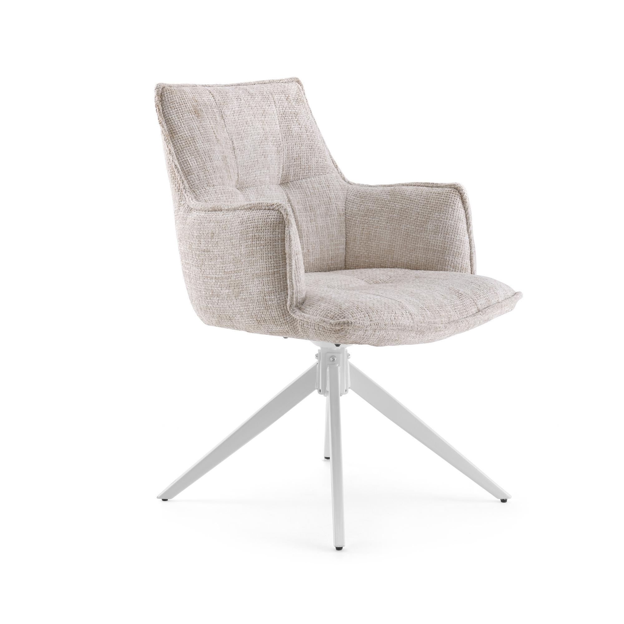 Tavaro Dining Chair Fabric Light Grey 1