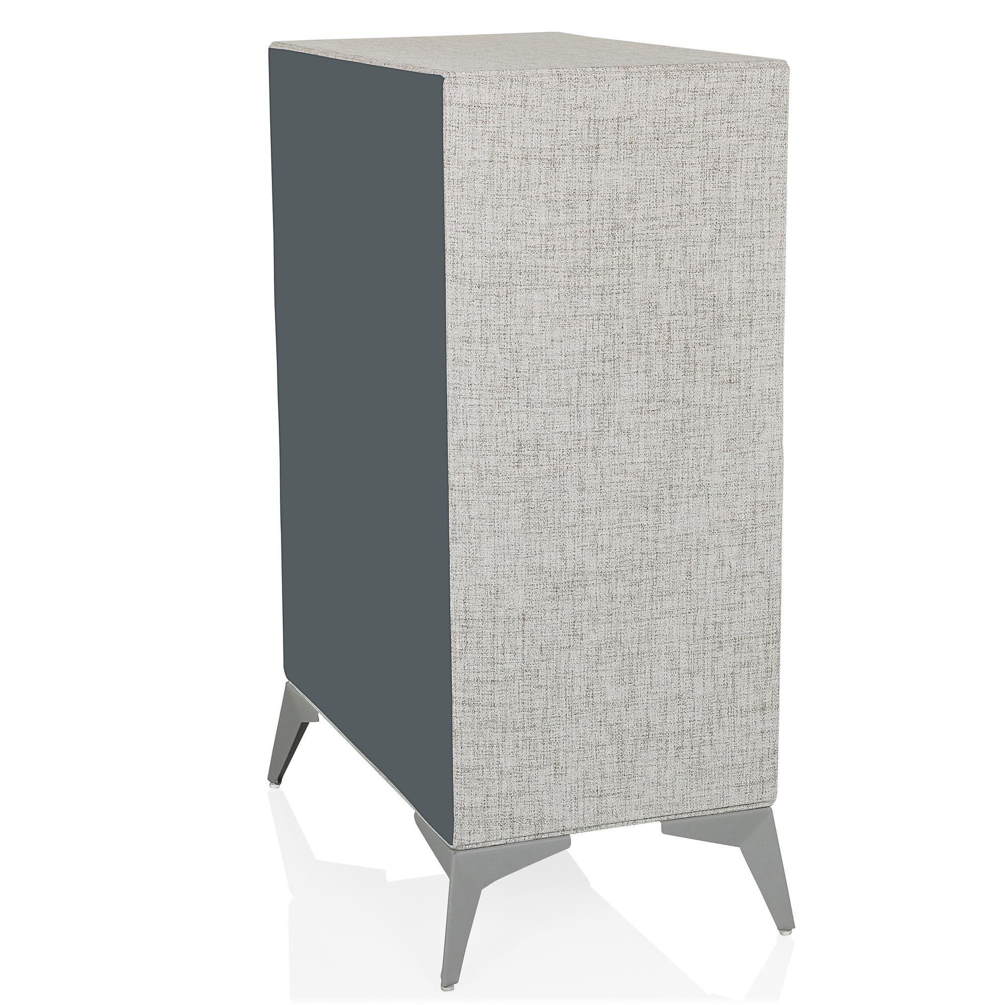 Chest of drawers SKUFFY 64x35x90cm 4 drawers grey hjh LIVING 7