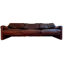 Maralunga 3-Sitzer Sofa Leder 0