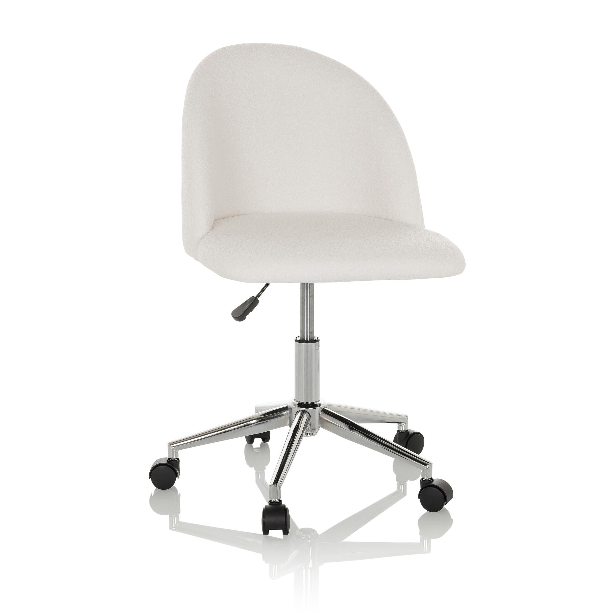 SOLAO TED Bürostuhl Bouclé Weiß 0