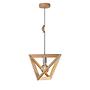 1-Flame Pendant Lamp Trigonon Solid Oak 1