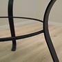 Vintage Couchtisch Glass Metall Grau 1970er Jahre 11