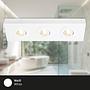 Morco LED-Deckenleuchte Aluminium Weiß 3-flammig 2