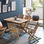 Scroll Serviertisch Teakholz Natur 3