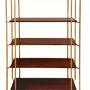 Khalida Bücherregal Mangoholz Messing Braun 0