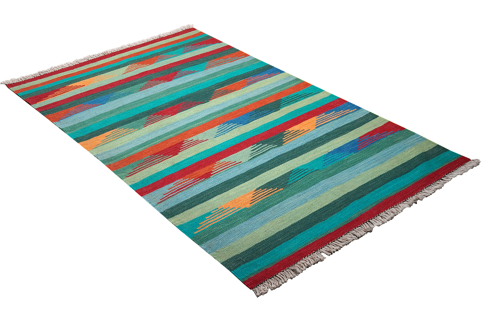 Kilim Gashgai Teppich Blau 2