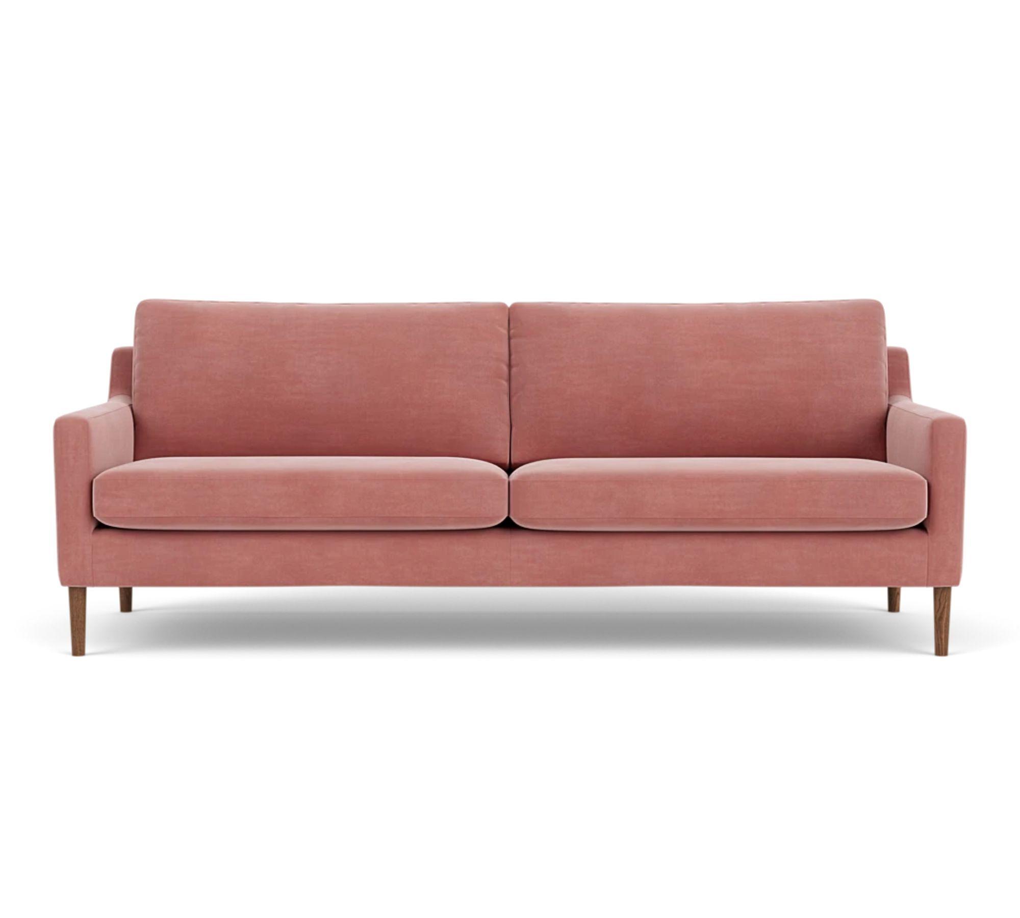 Astha Sofa 3-Sitzer Velour Lux Vintage Rosa 0