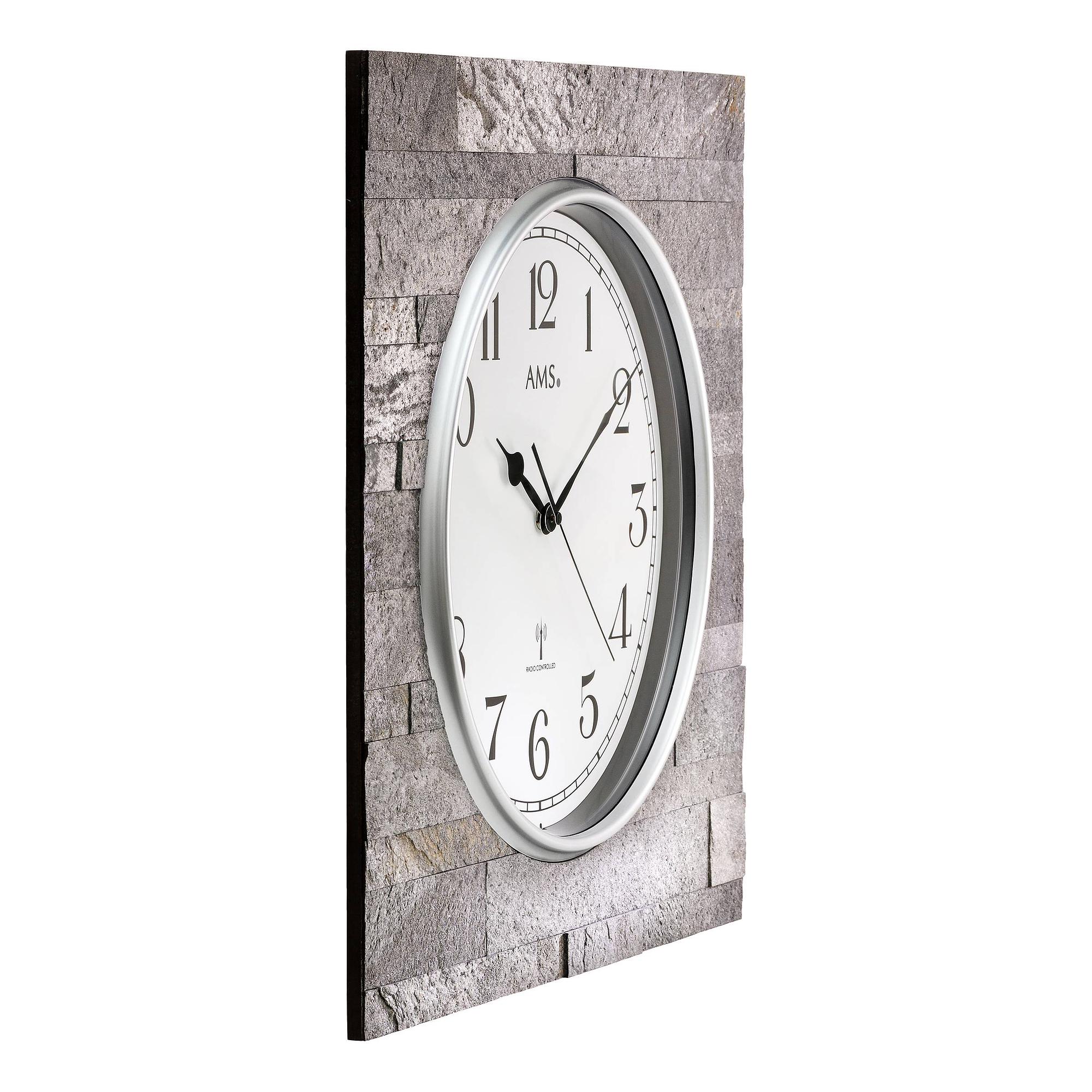 Funk-Wanduhr Oreda Silber 1
