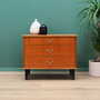 Vintage chest of drawers Teak wood Brown 1960s 1