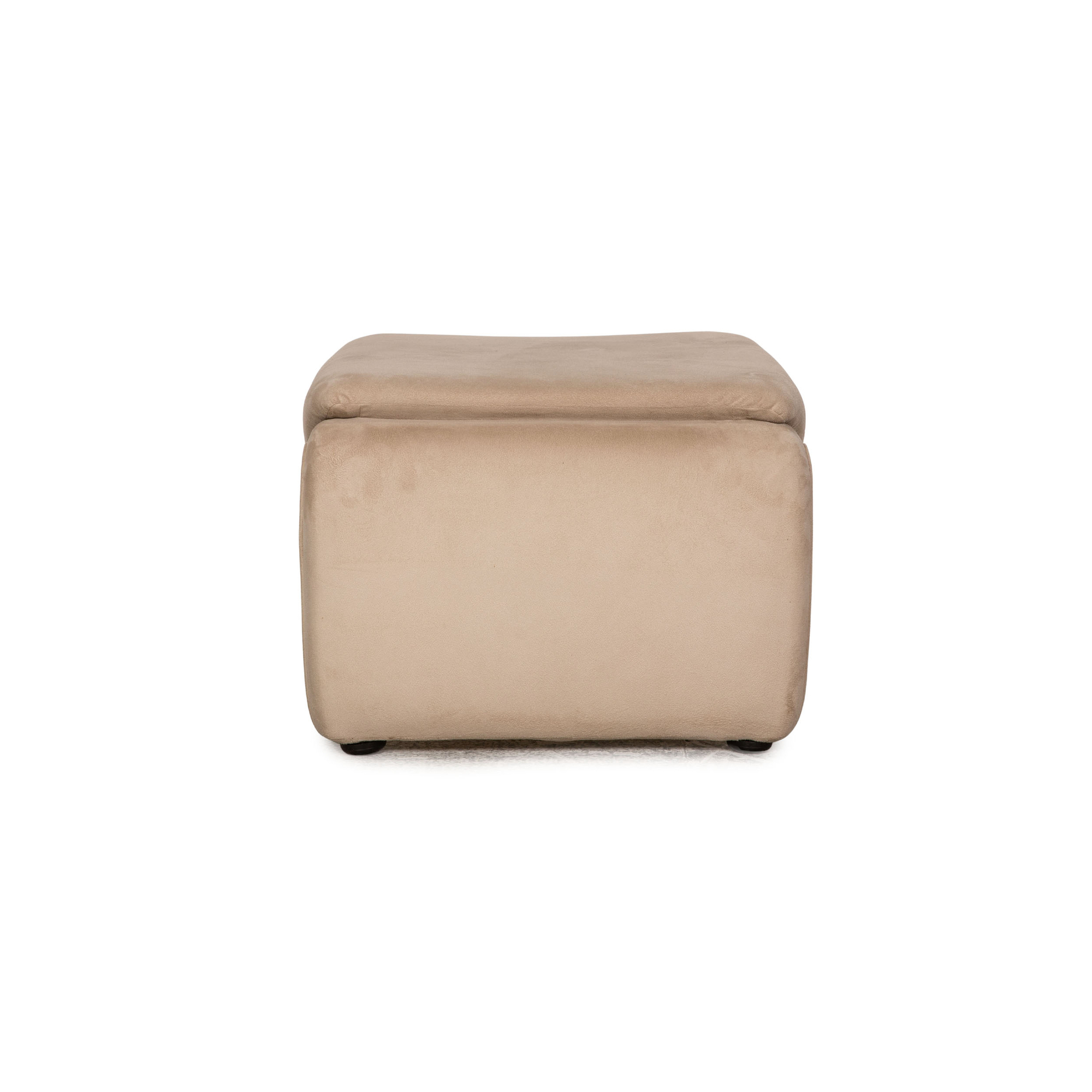 Polsterhocker Stoff Beige 6