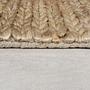 Drew Braid Border Läufer Kenaf Baumwolle Beige 3