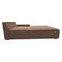 Daphne 1-seater chaise longue Right Pebble Rust 6