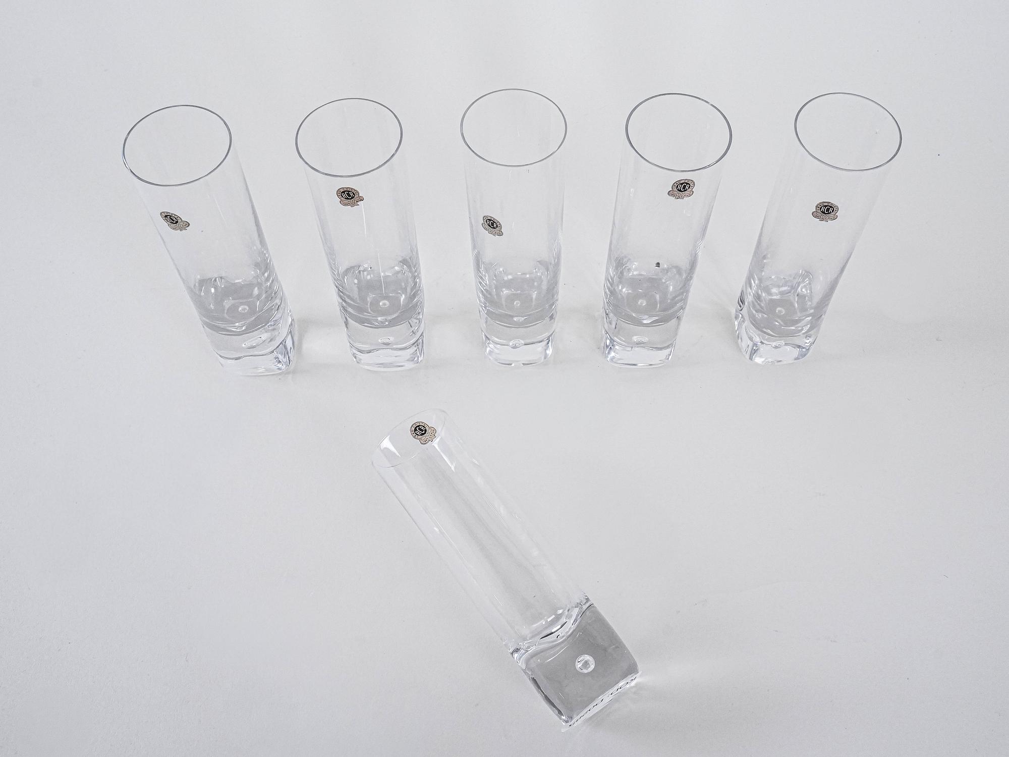 Kristallgläser-Set Transparent 1970er Jahre 5