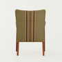Vintage Chair Teak Wood Textile Green 1960s 5