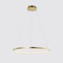 LED pendant lamp circle gold-colored 1