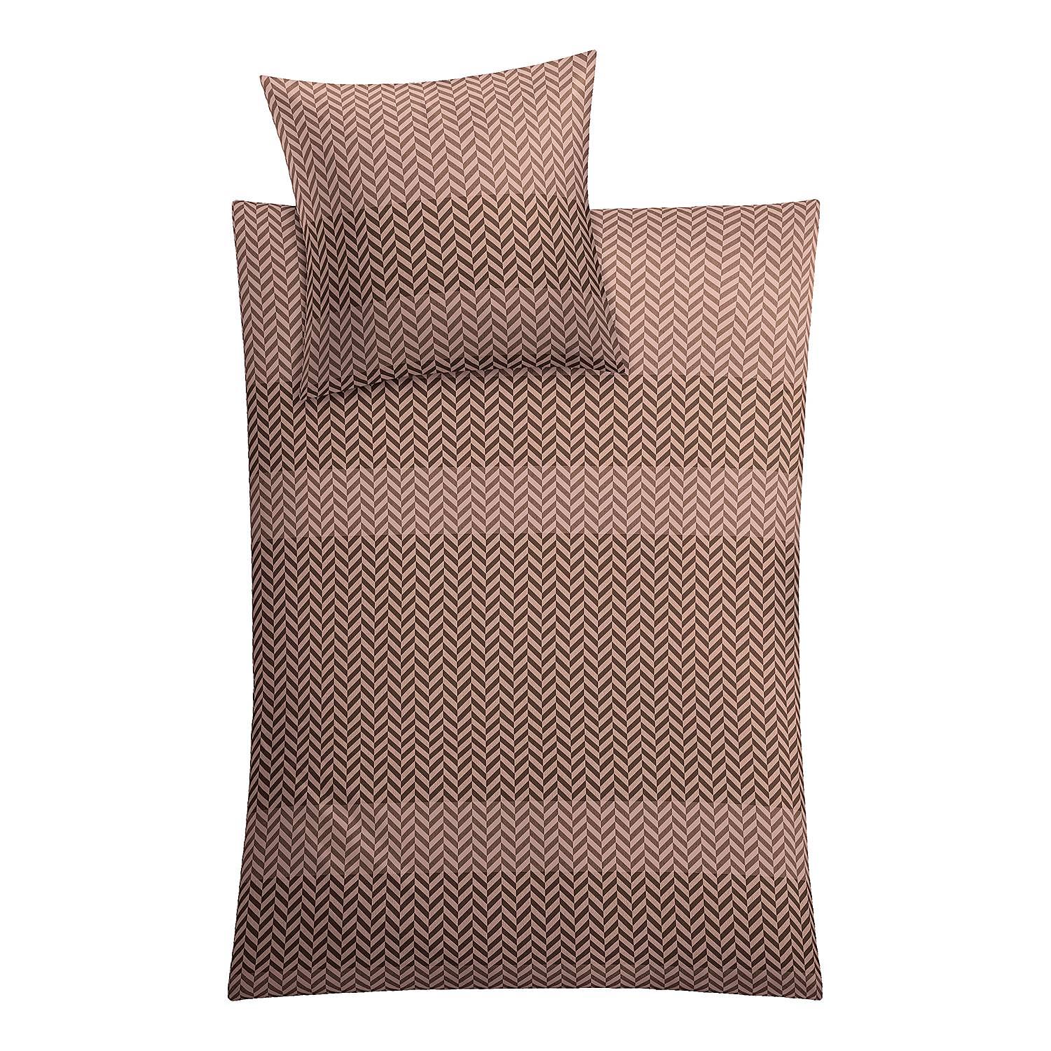 Cosy Bettwäsche Baumwolle Braun 155 x 220 cm 1