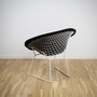 Bertoia Diamond Chair Steel in Full Upholstery 2