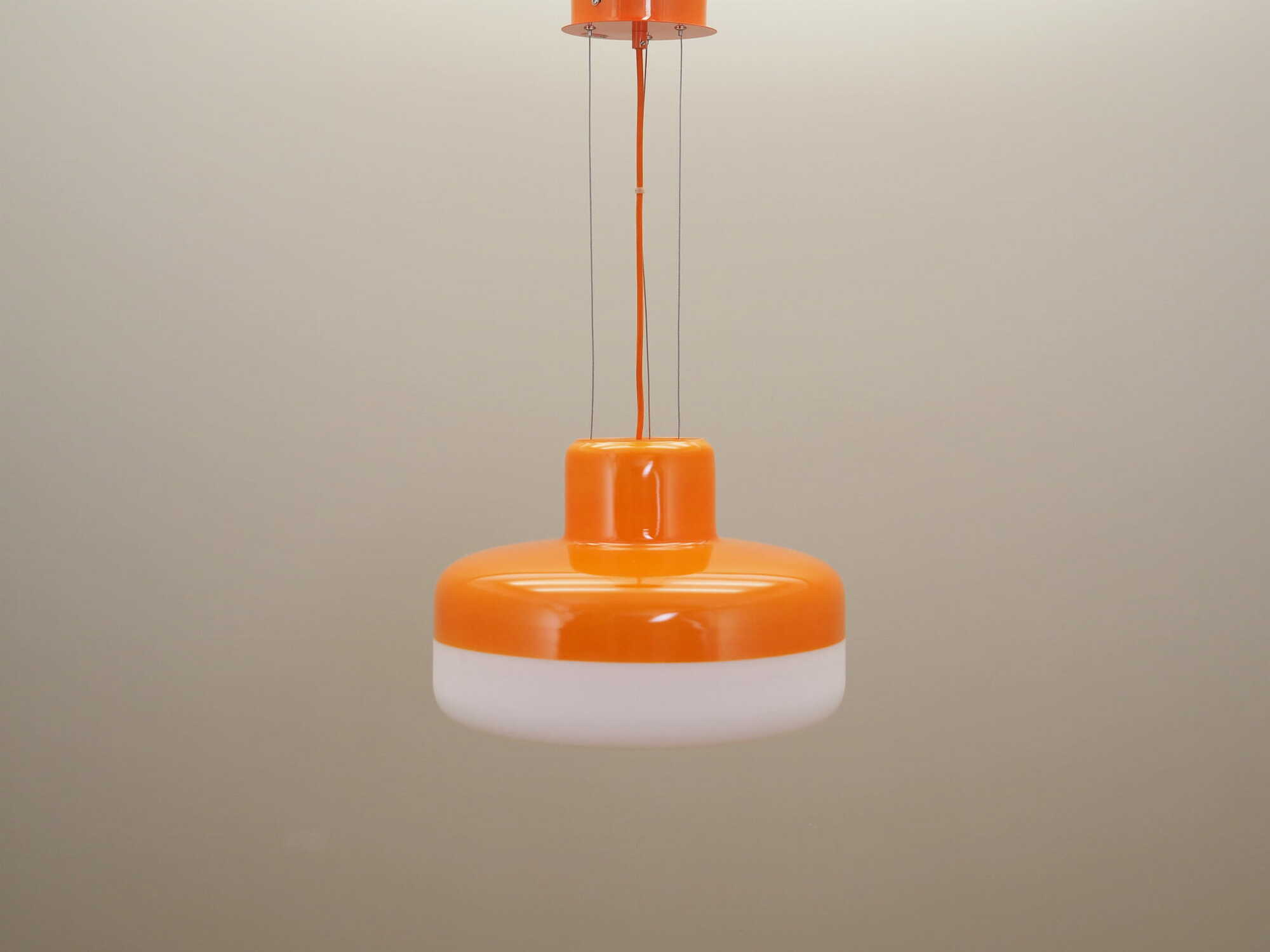 Pendant lamp glass orange 2000s 1