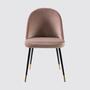 Upholstered chair velvet dusty pink 2