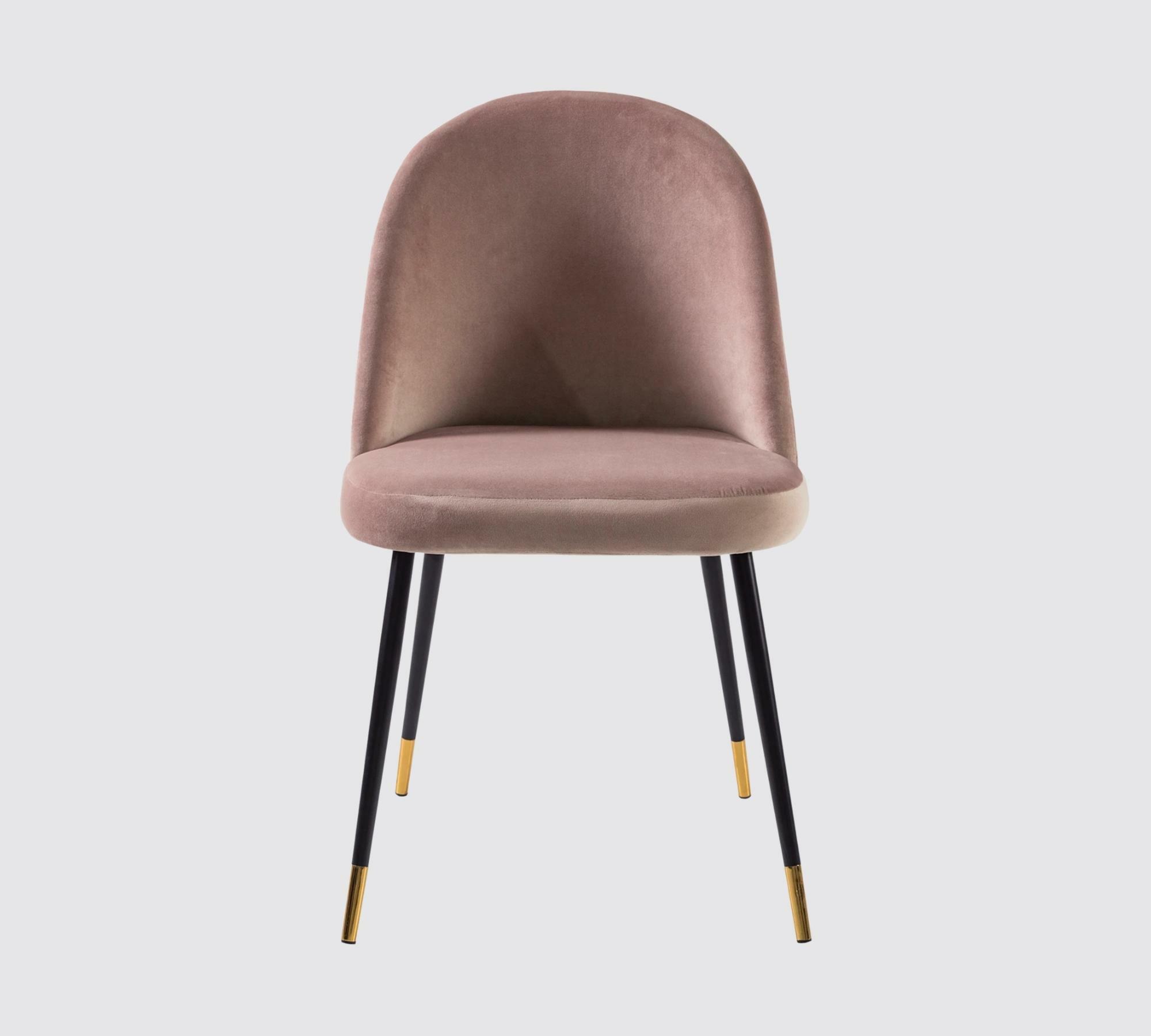 Upholstered chair velvet dusty pink 2