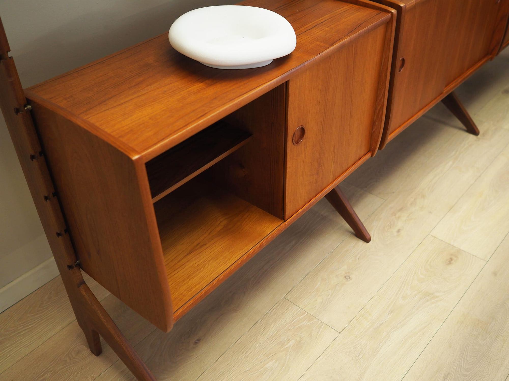 Wall shelf Teak wood 1960s 5