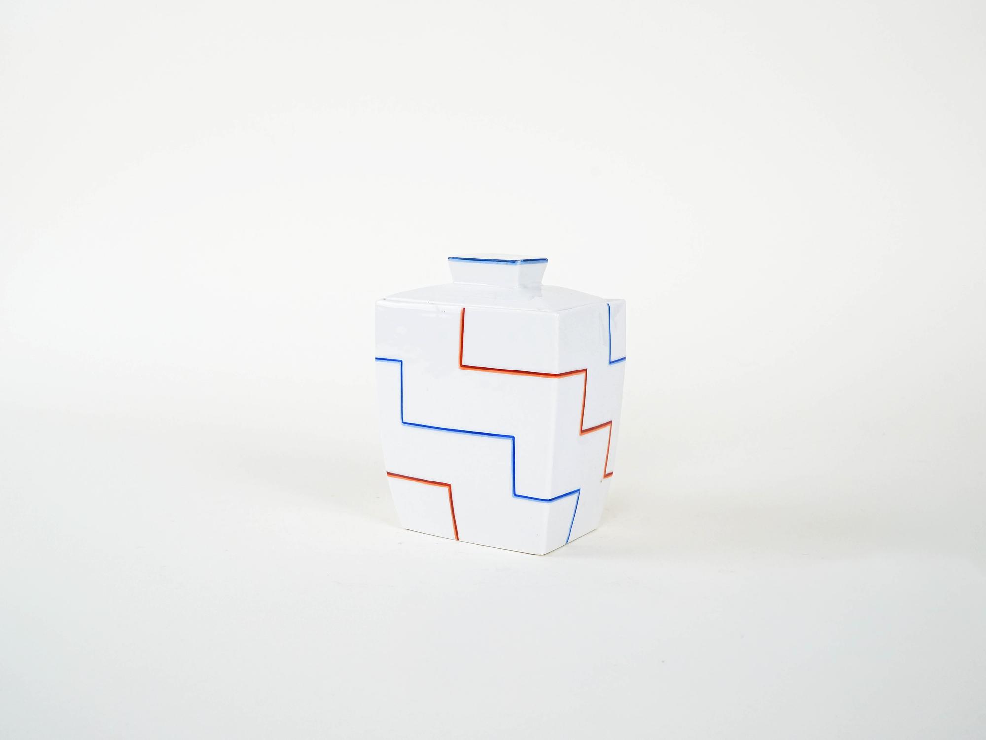 Ceramic vase White 1960s 3