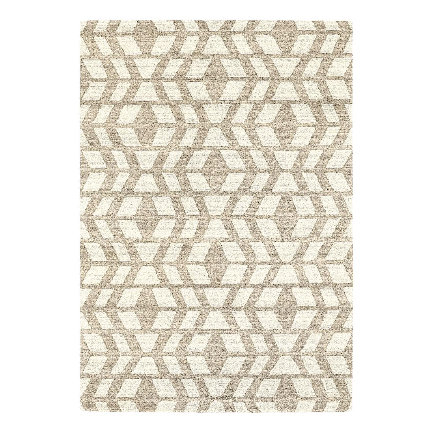 Short pile rug Fjord V synthetic fiber Beige 80 x 150 cm 0