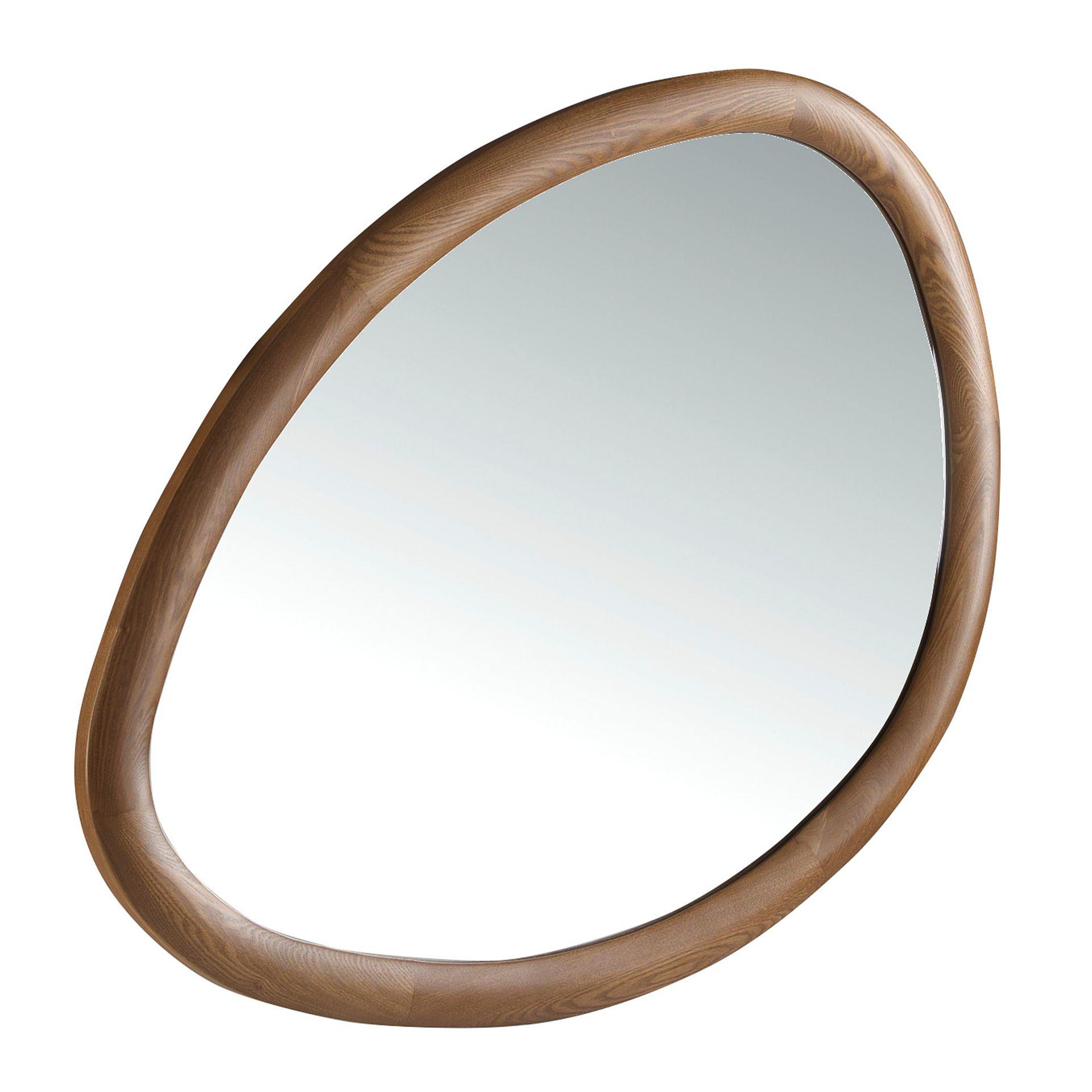 Wall mirror walnut brown 0