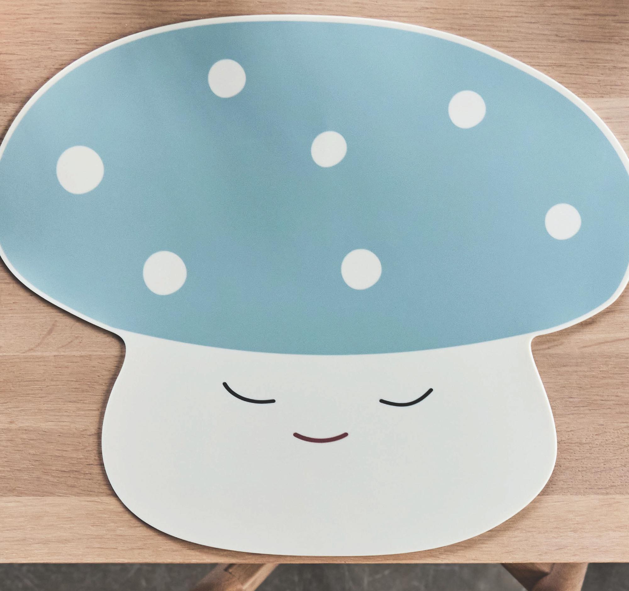 Pilz Tischmatte Silikon Grün 1