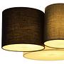Ceiling light Makki II 5-light flat weave iron 4