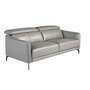 Sofa 3-Sitzer Leder Grau 2