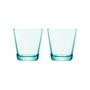 Kartio 2er Set Glas, 0,2L Grün 0