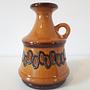 Vase mit Henkel Braun 1