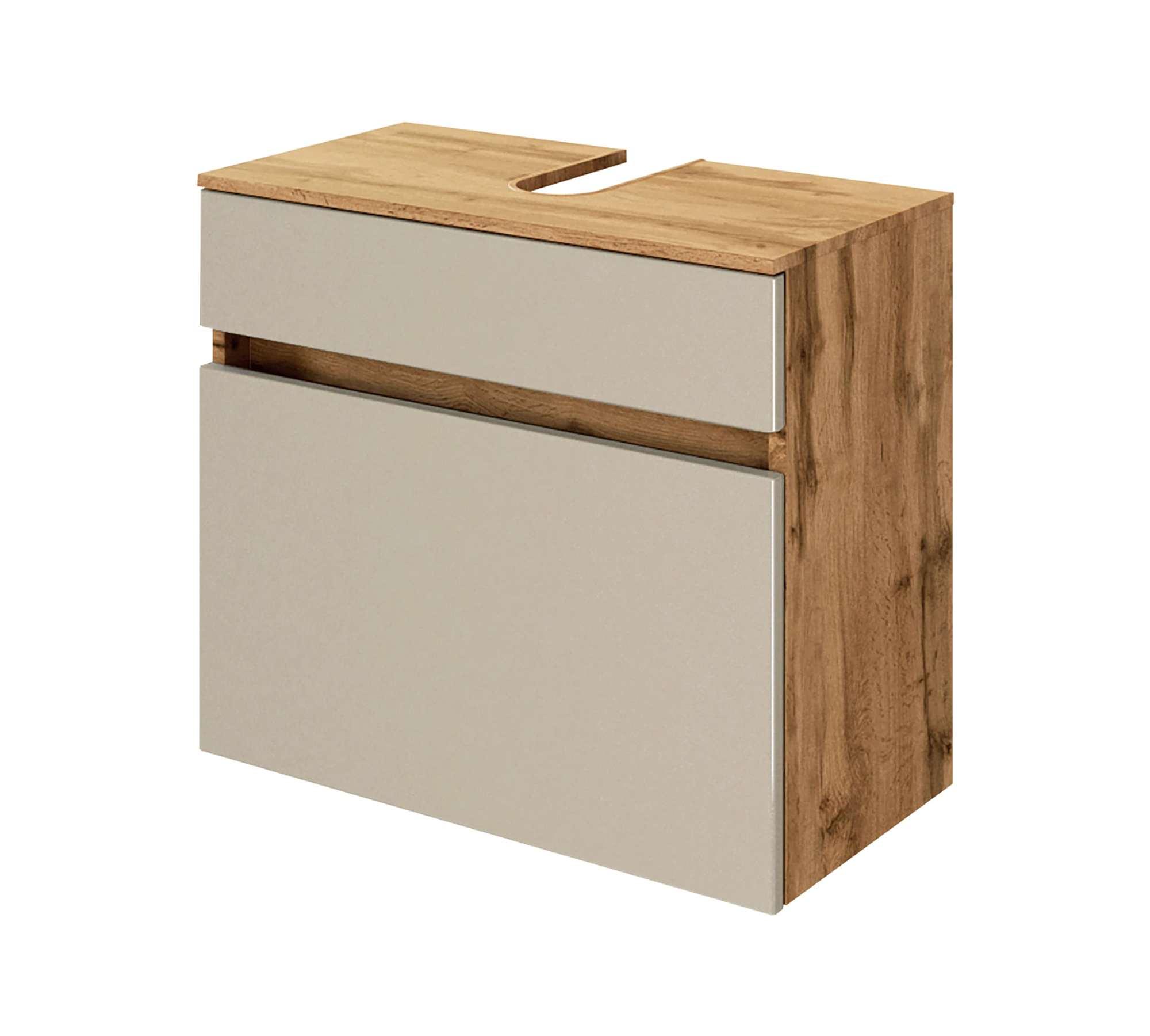 Waschbeckenunterschrank Holz Kashmir Braun 1