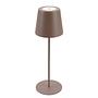 1-Flammig LED-Tischleuchte Tyli Aluminium Braun 0