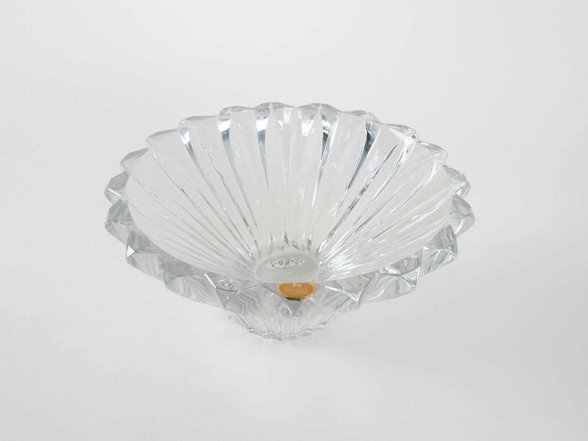Glass bowl Transparent 1970s 2