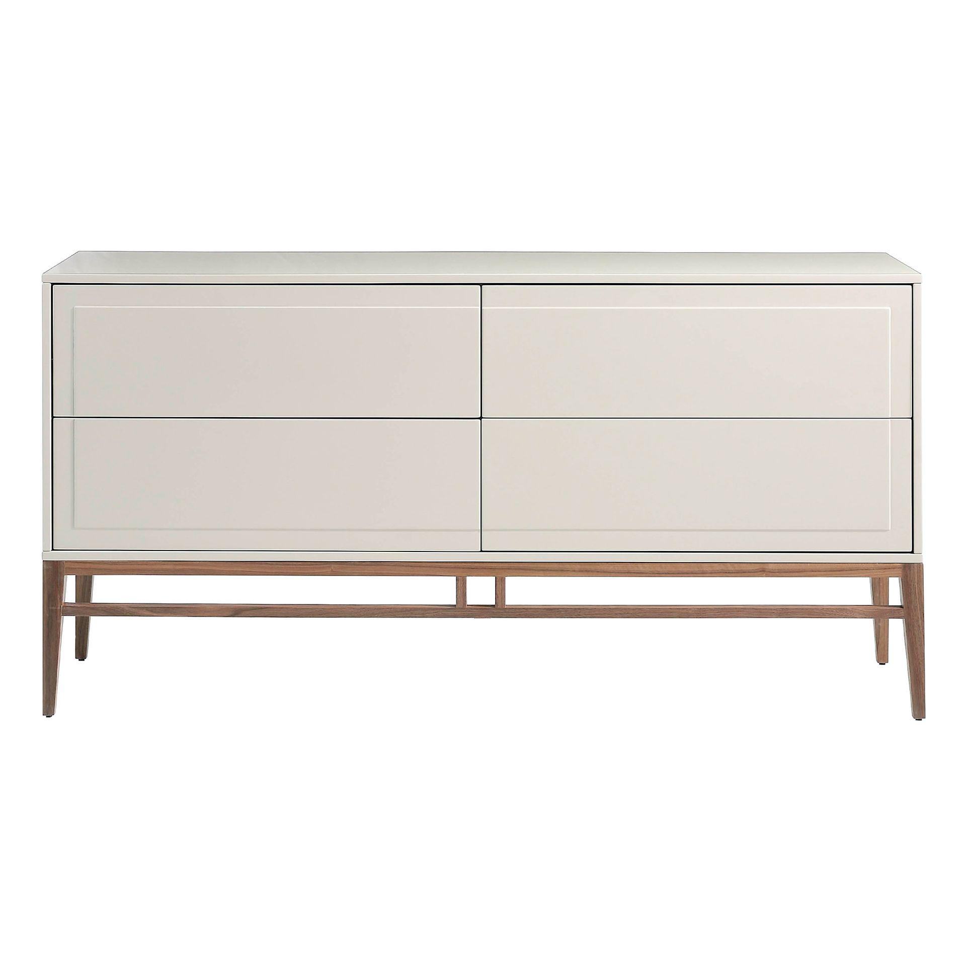 Sideboard impiallacciatura di noce crema 3