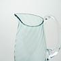Glass jug Light blue 1970s 4