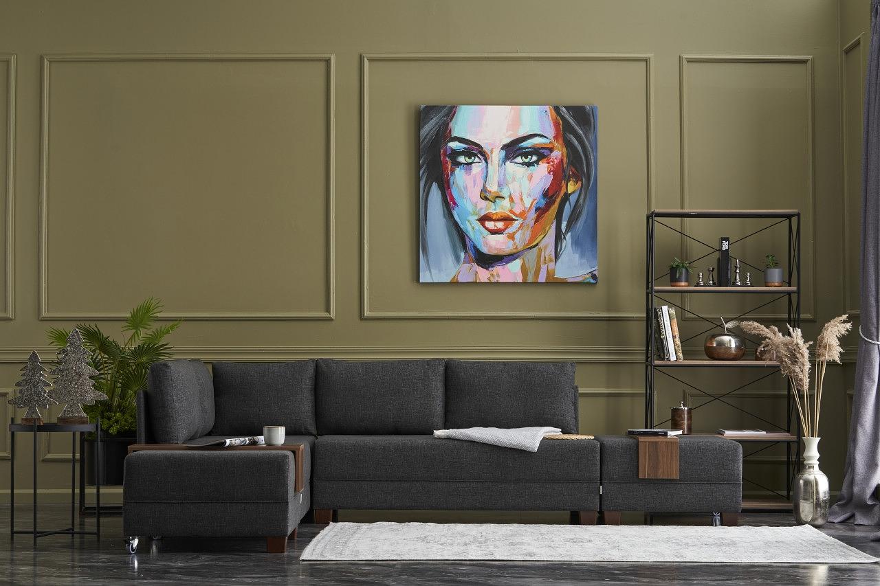 Fly Corner Sofa Left with 2 Stools Anthracite 0