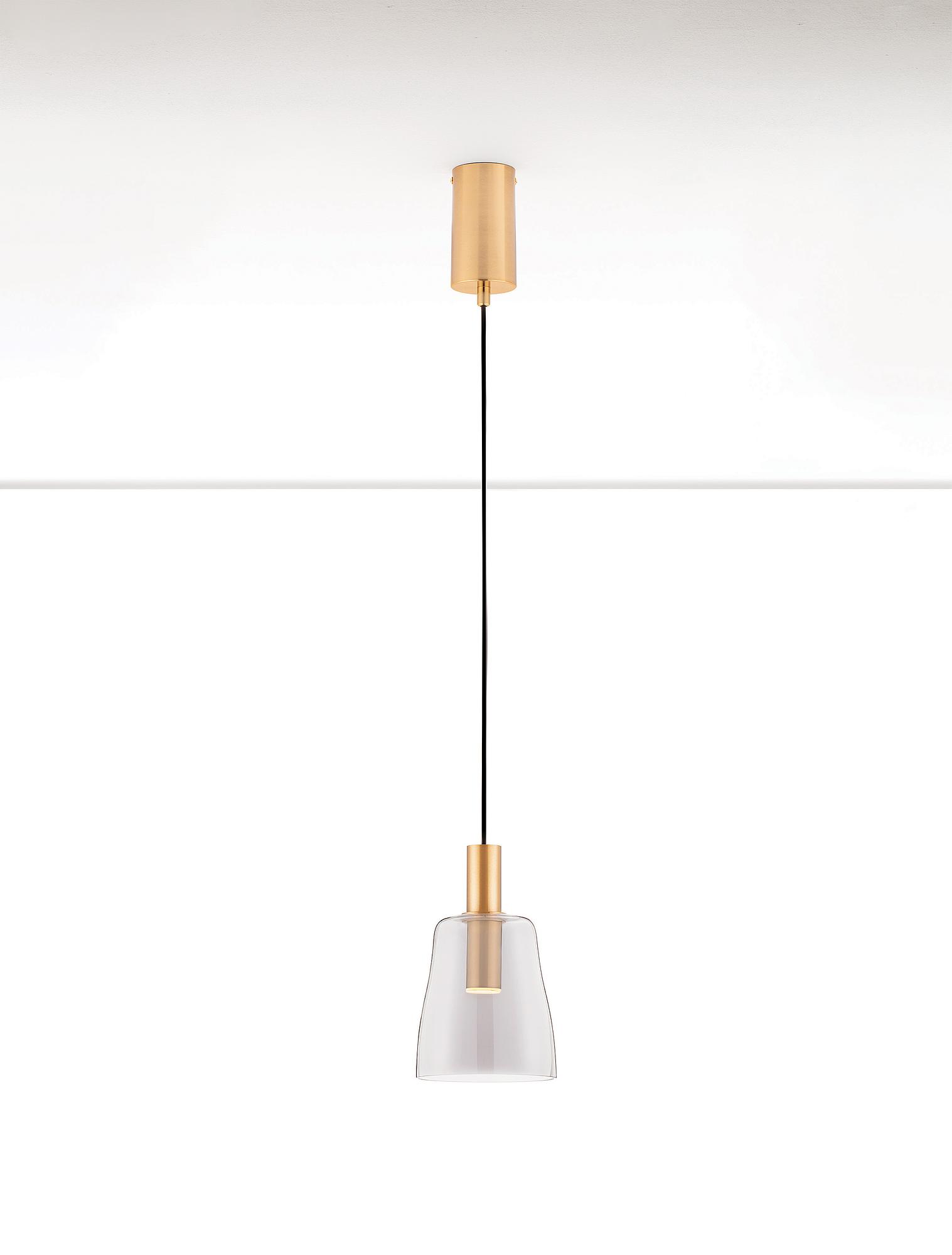 Pendelleuchte Imatia Typ B Aluminium Rauchglas Gold 3