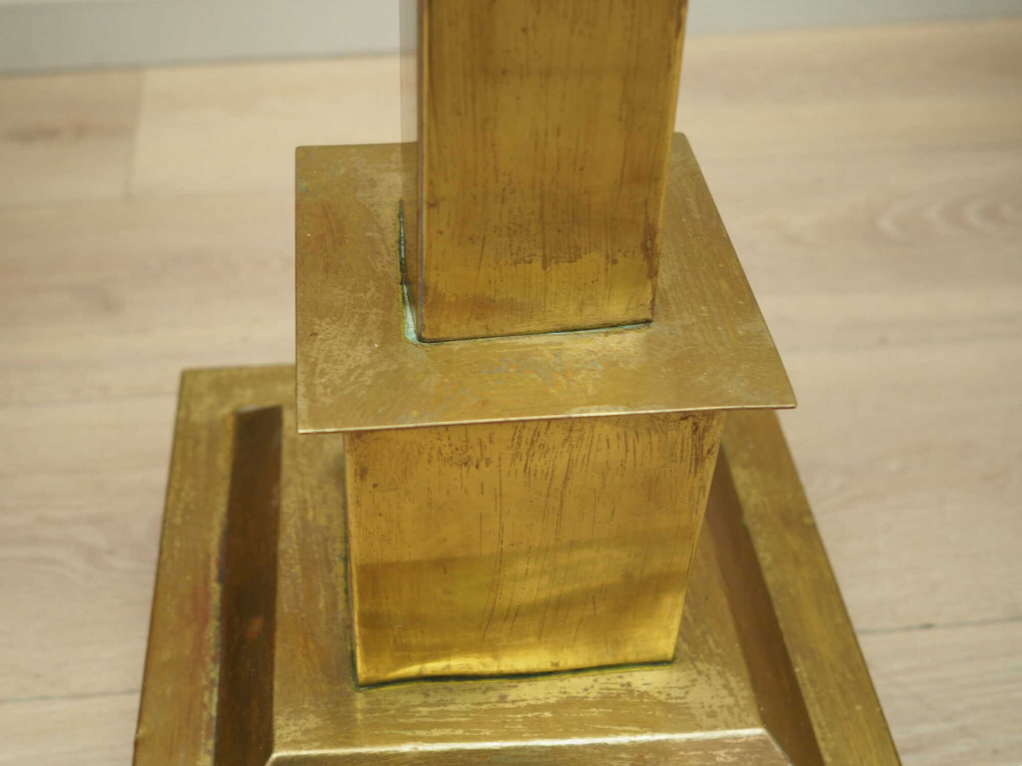 Lampada da terra ottone oro anni '60 6