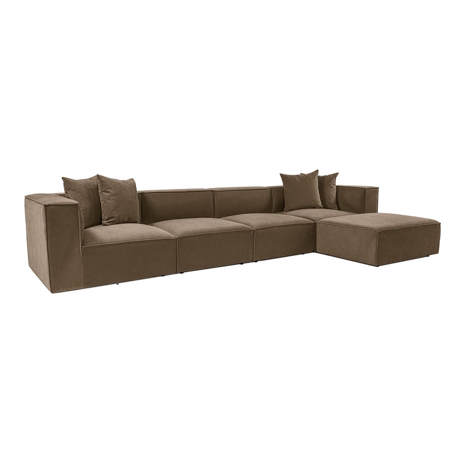 Sofa Corner Brown 0